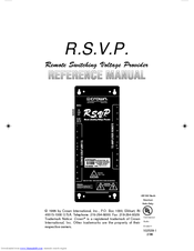 Crown R.S.V.P. Reference Manual