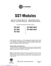Crown SST-4622 Reference Manual
