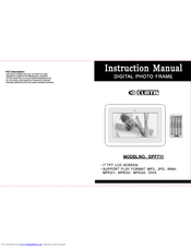 Curtis DPF711 Instruction Manual