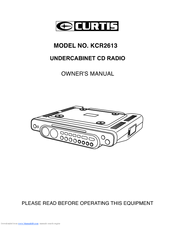 Curtis KCR2613 Owner's Manual