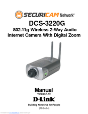 D-link SECURICAM Network DCS-3220G Manual