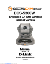 D-link SECURICAM Network DCS-5300W Manual