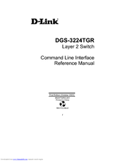 D-link DGS-3224TGR - Switch Command Line Interface Reference Manual