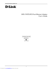 D-link DFE-530TX_revC User Manual