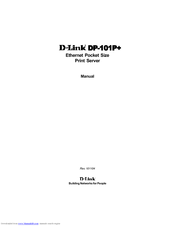 D-link DP-101P+ User Manual