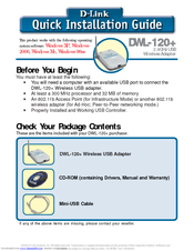 D-link DWL-120+k Quick Installation Manual