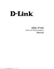 D-link DWL-P100 Manual