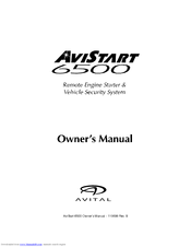 Avital AviStart 6500 Owner's Manual
