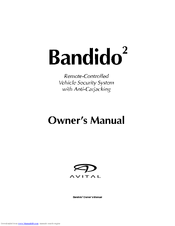 Avital Bandido 2 Owner's Manual