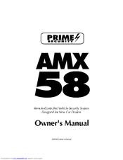Prime Security AMX 58 Owner's Manual