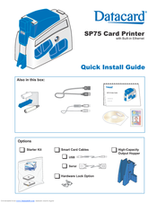 Datacard SP75 Plus Quick Install Manual
