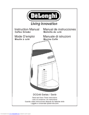 Delonghi DCG49 Series Instruction Manual