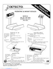 Detecto 243 Specifications