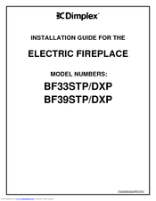 Dimplex BF39DXP Installation Manual