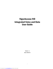Draytek Vigor VigorAccess IVD User Manual