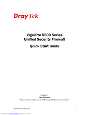 Draytek VigorPro 5500 Quick Start Manual