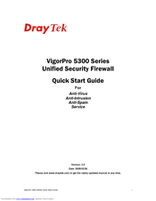 Draytek VigorPro 5300 Quick Start Manual