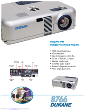 Dukane ImagePro 8766 Specifications
