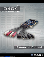 E-Mu 404 Owner's Manual