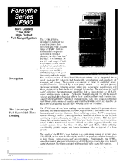 Eaw JF500 Specifications