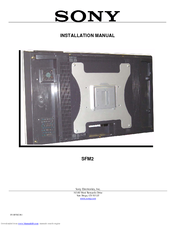 Sony SFM2 Installation Manual