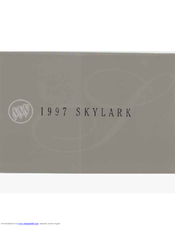 Buick 1997 Skylark Owner's Manual