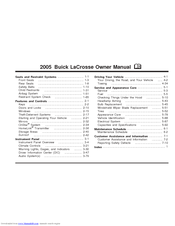 Buick 2005 LaCrosse Owner's Manual