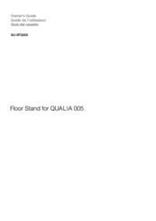Sony SU-XFQ005 Owner's Manual