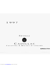 Cadillac 1997 Seville Owner's Manual