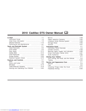 Cadillac 2010 DTS Owner's Manual