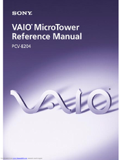 Sony VAIO PCV-E204 Reference Manual