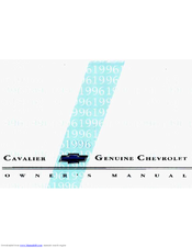 Chevrolet 1996 Cavalier Owner's Manual