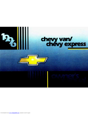 Chevrolet 1996 Express Van Owner's Manual