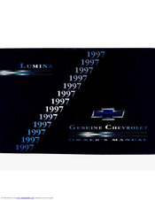 Chevrolet LUMINA 1997 Owner's Manual