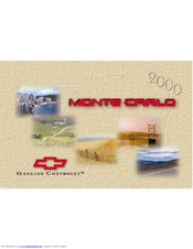 Chevrolet 2000 Monte Carlo Manual