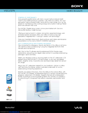 Sony Vaio VGC-LT27N Specifications