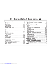 Chevrolet 2004 Colorado Owner's Manual