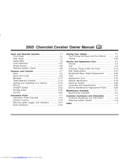 Chevrolet 2005 Cavalier Owner's Manual