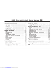 Chevrolet Cobalt 2005 Owner's Manual