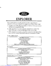 Ford 1996 Explorer Manual