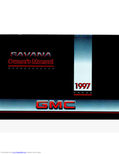 GMC 1997 Savana Van Owner's Manual
