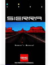 GMC 1999 Sierra 1500 Pickup Owner's Manual