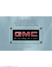 GMC 2000 Yukon XL Owner's Manual