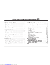 GMC 2004 Canyon Owner's Manual