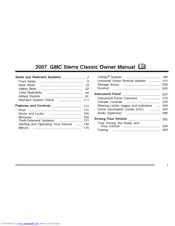 GMC 2007 Sierra Classic Owner's Manual