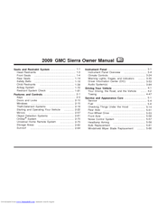 GMC 2009 Sierra Owner's Manual