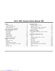 GMC 2010 Savana Owner's Manual