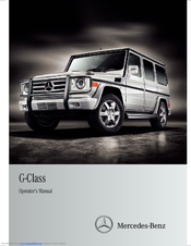Mercedes-Benz 2011 G-Class Operator's Manual