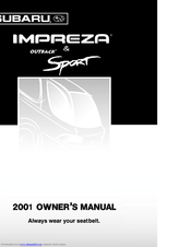 Subaru 2001 IMPREZA Owner's Manual