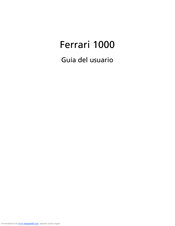 Acer 1000 5123 - Ferrari - Turion 64 X2 1.8 GHz Guía Del Usuario